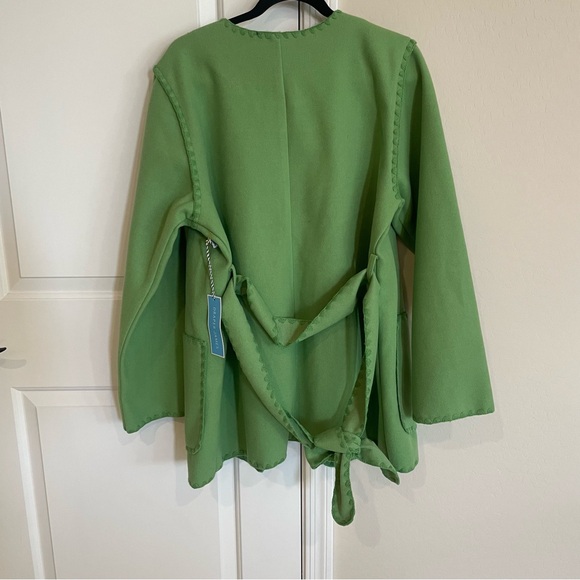 NEW Women’s Draper James Blanket Stitch Green Jacket - Picture 12 of 15